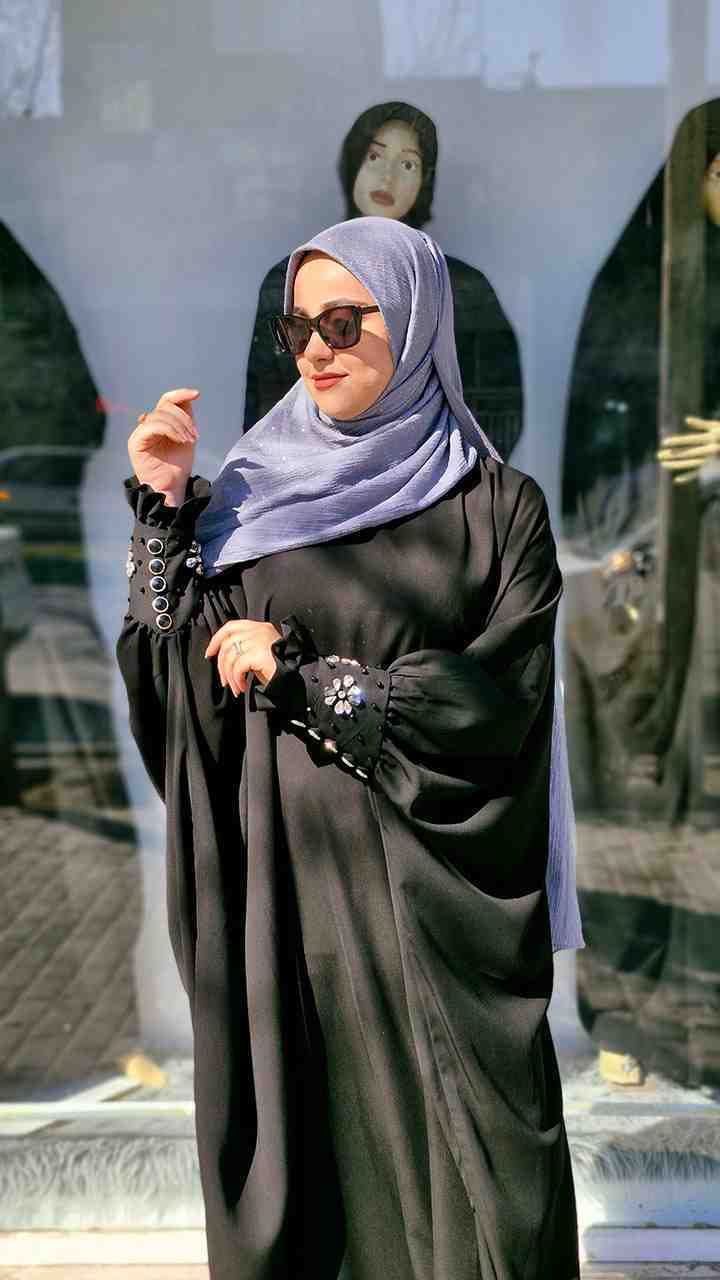 چادر عربی زنانه مشکی