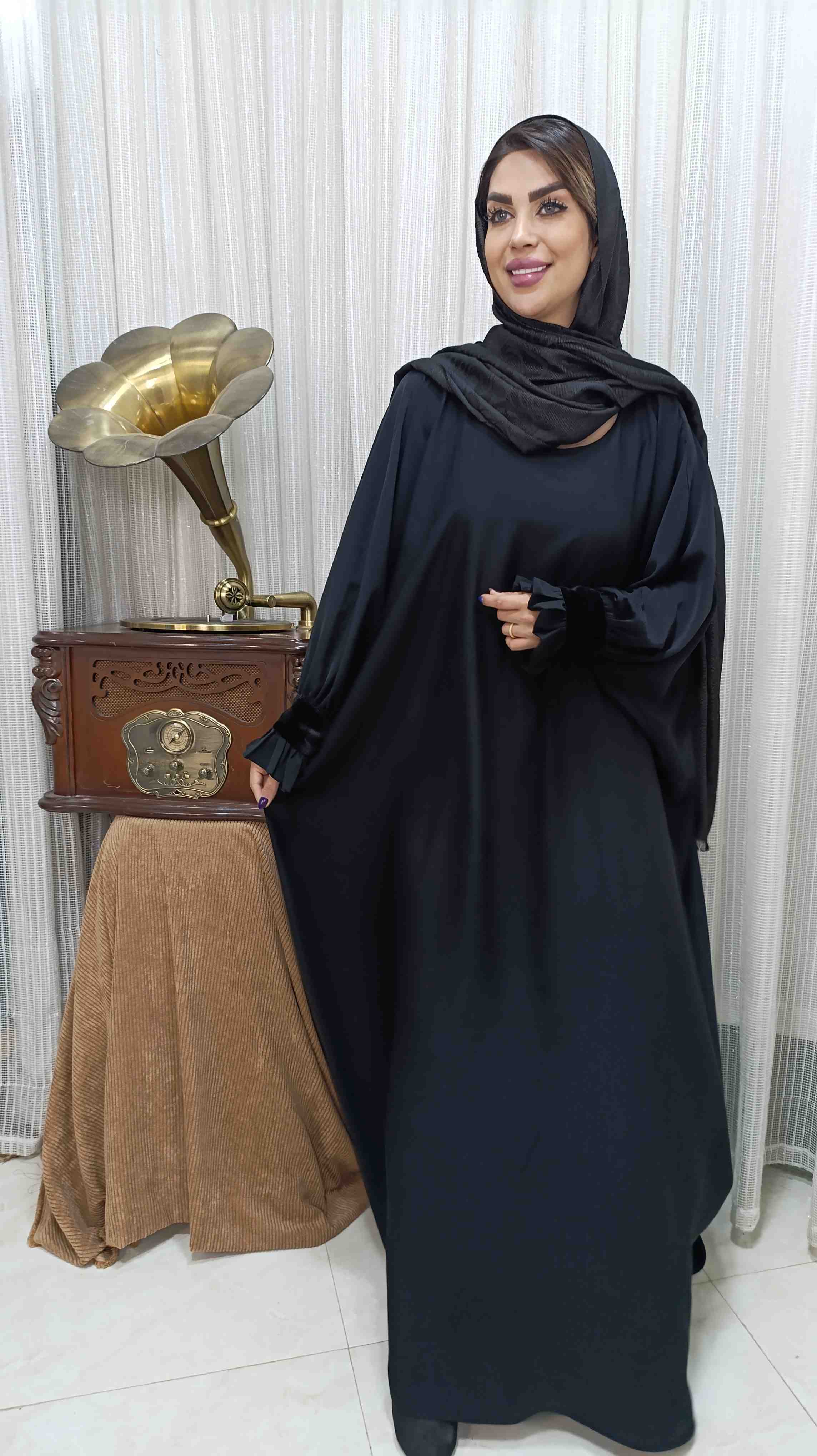 چادر عربی زنانه مشکی